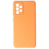 Husa Samsung Galaxy A72 / A72 5G, Silicon Catifelat cu Interior Microfibra, Orange